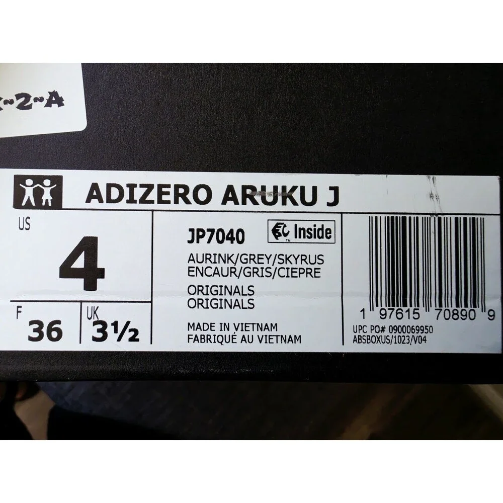 adidas Adizero Aruku J Unisex Kids Mesh Low Top Blue/Orange US 4 Youth/5.5 Women